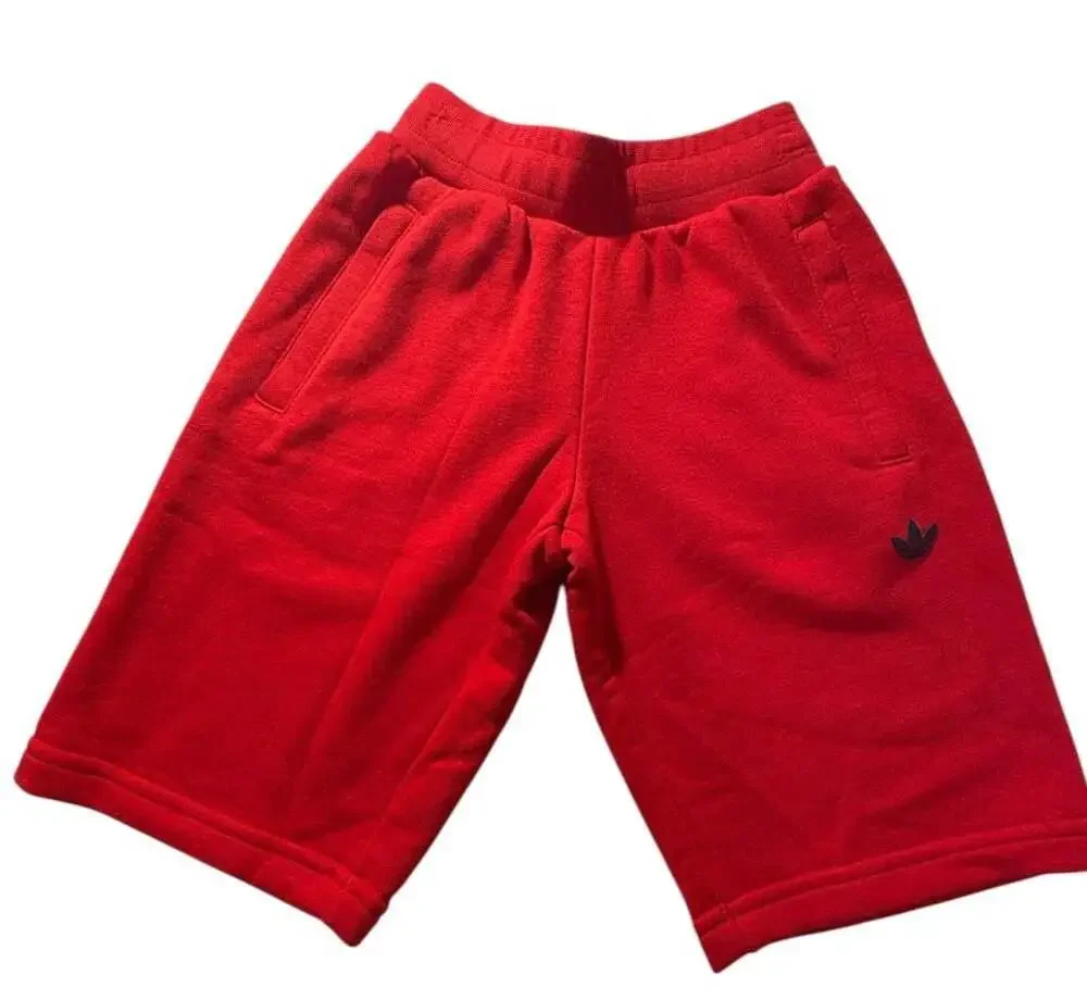 Adidas Kids Trefoil Short Tee Set in Better Scarlet